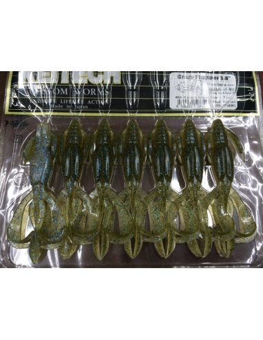 Crazy Flapper 3,6" color Electric Green Craw