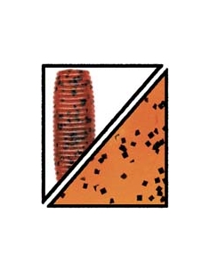 Grub 8" color 186 Pumpkin/Black Flake