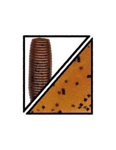 Grub 8" color 286 Dark Pumpkin/Black Flake