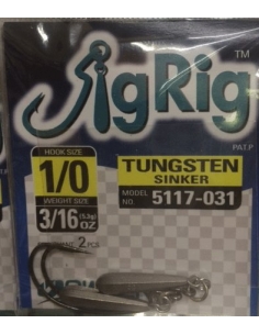 Jig Rig 1/0-3/16oz Tungsteno