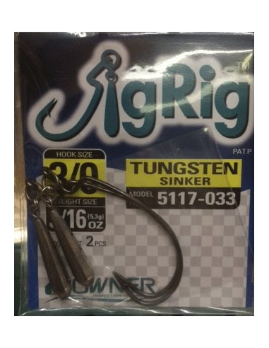 Jig Rig 3/0-3/16oz Tungsteno