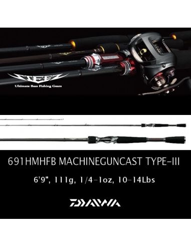 Daiwa Steez Machineguncast Type III MH 6'9" 1/4-1oz