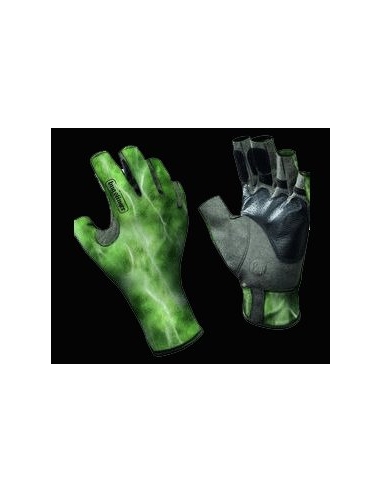 ANGLER GLOVES BUFF® BS WATER CAMO GREEN L/XL-Standard
