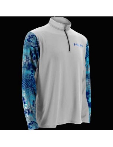 Huk Kryptek Sleeve ICON 1/4 Zip White...