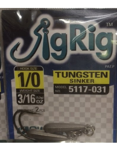Jig Rig 1/0-3/16oz Tungsteno