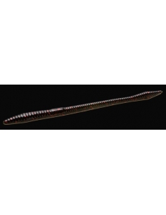 Trick Worm color negro/purpurina roja