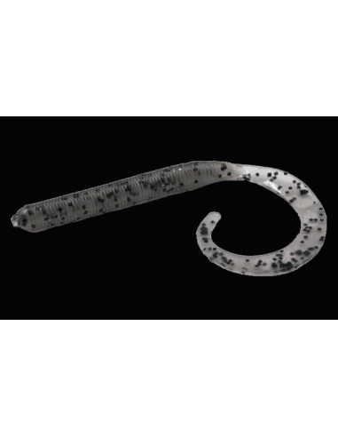 Curly Tail Worm color Salt Pepper
