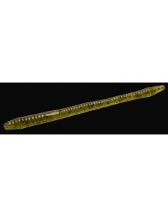 Finesse Worm color watermelon/purpurina negra y roja