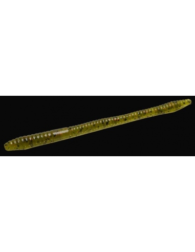 Finesse Worm color watermelon/purpurina negra y roja