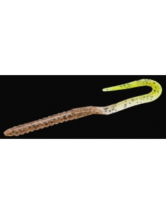 U Tail Worm color pumpkin/cola chartreuse
