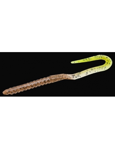 U Tail Worm color pumpkin/cola chartreuse