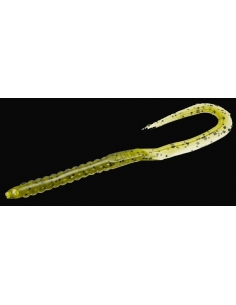 U Tail Worm color watermelon/purpurina negra
