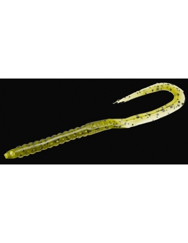 U Tail Worm color watermelon/purpurina negra