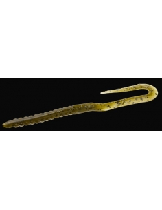 U Tail Worm color greenpumpkin