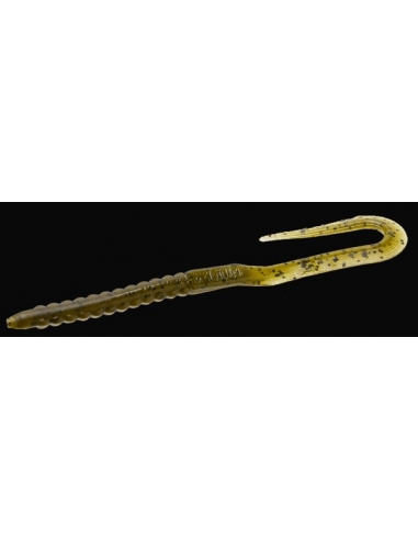 U Tail Worm color greenpumpkin