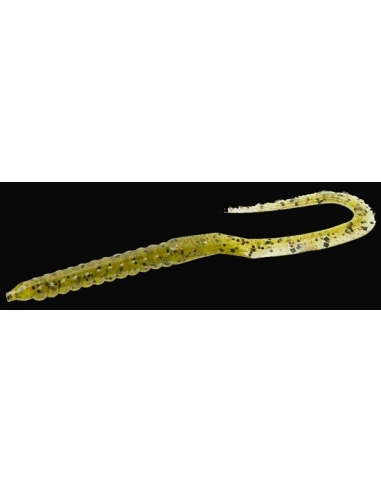 U Tail Worm color watermelon/purpurina negra y roja