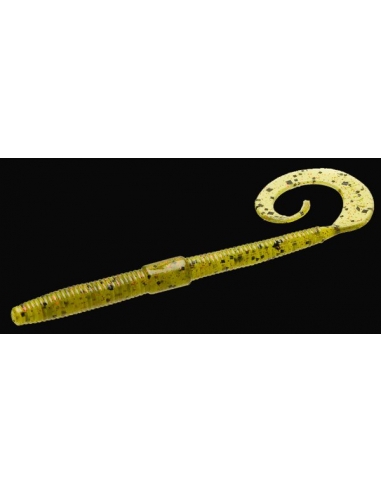 Shakey Tail Worm color watermelon/purpurina roja y negra