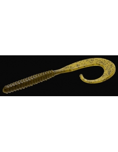 Dead Ringer Worm 6" color green pumpkin