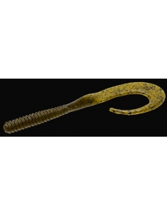 Dead Ringer Worm 8" color green pumpkin