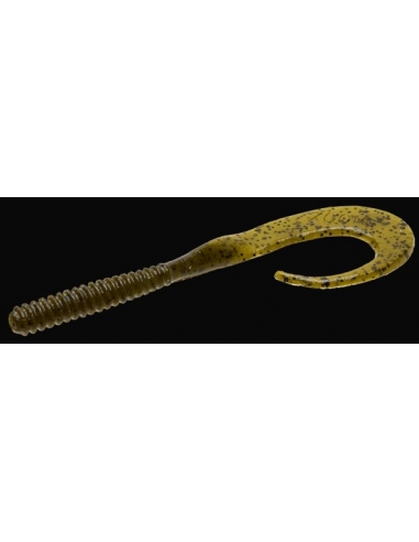 Dead Ringer Worm 8" color green pumpkin