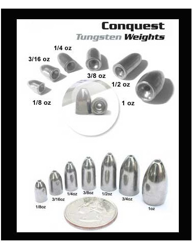 Bala tungsteno Conquistador 3/4oz 3pk