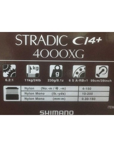 Shimano Stradic CI4+ 4000XG