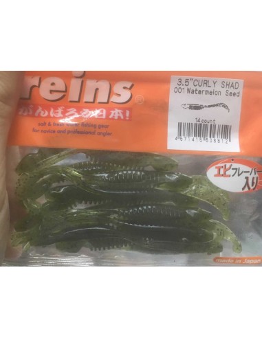 Curly Shad 3,5" color 001 Watermelon...