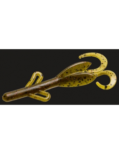 Tiny Brush Hog color Green Pumpkin/purpurina roja