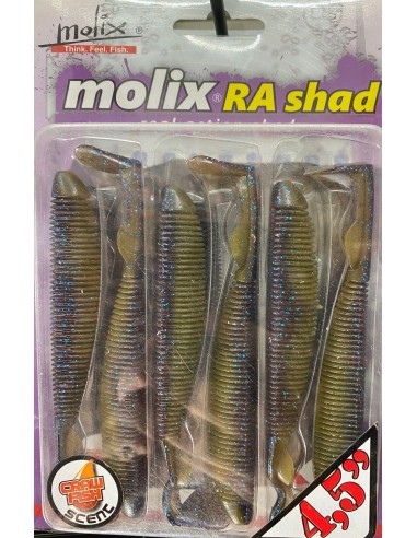 RA Shad 4,5" color 05 Motor Oil Blue...