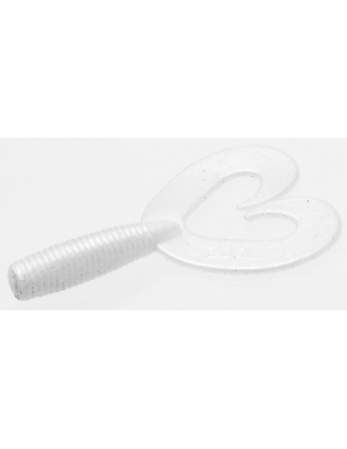 Salty Fat Albert Twin Tail Grub color blanco perla