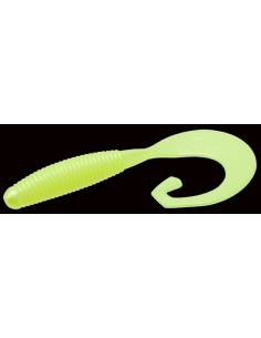 Tab Tail Worm color Chartreuse Pearl