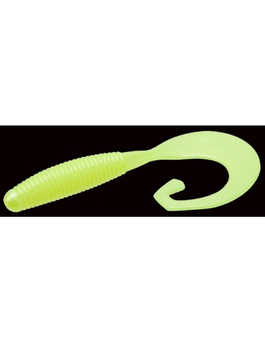 Tab Tail Worm color Chartreuse Pearl
